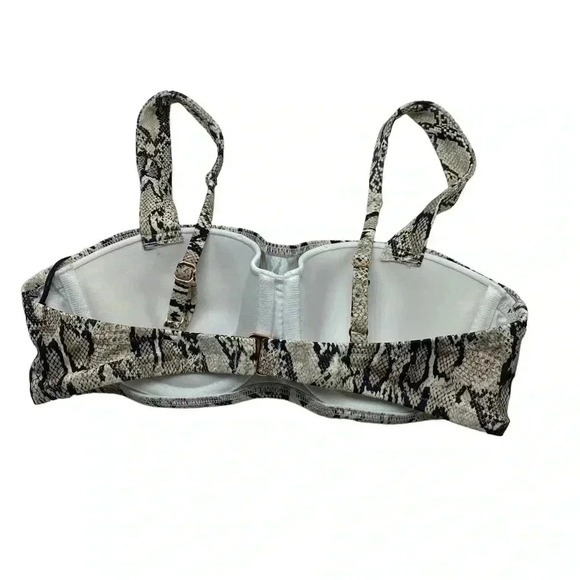 Shade & shore light lift bikini top 32B snakeskin print new with tags - Picture 2 of 4